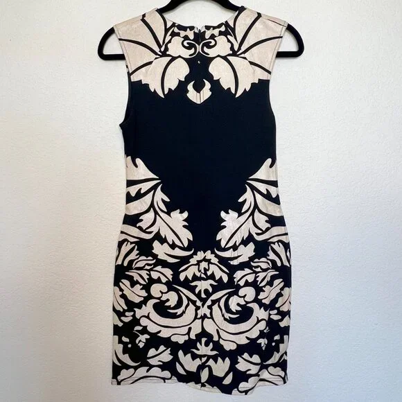 Arden B. Sleeveless Damask Sheath Dress size Medium - Picture 6 of 7